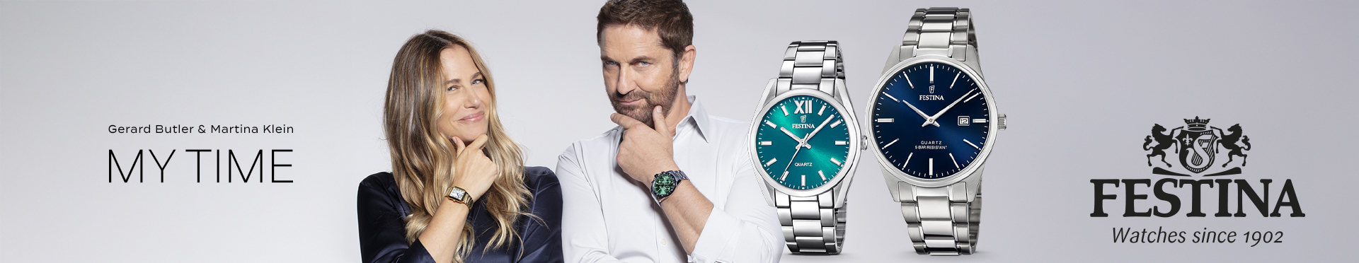 Festina — рекламная кампания My Time с часами на стальных браслетах